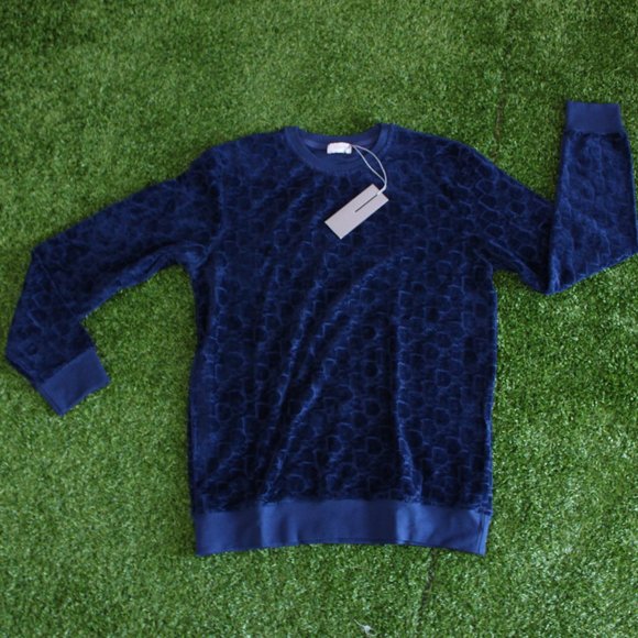 Dior Shirts Dior Monogram Toweling Saxe Blue Sweatshirt Poshmark